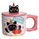 Кубок порцелянова з кришкою Kitten's Birthday 400 (мл) подарункова кружка прикольна чашка для дітей на подарунок Рожевий FM-24C FM-24C фото 1