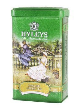 Зелений листовий чай Hyleys English Green 100 грамів у подарунковій банці 149021 фото