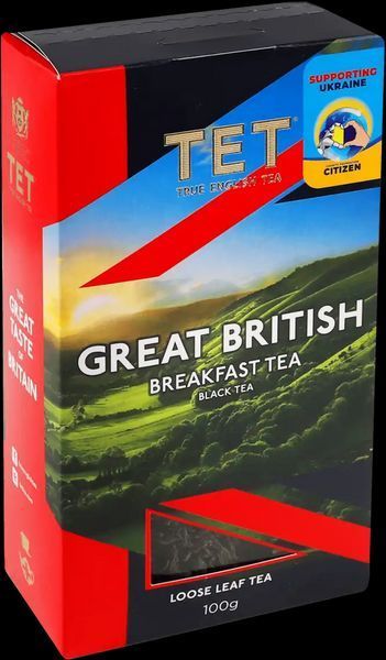 Чай чёрный крупнолистовой индийский TET Great British 100 г &mdash; без добавок и ароматизаторов 101611 фото