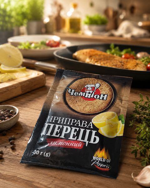 Черный перец молотый лимонный Чемпион 20 грамм 501101 фото