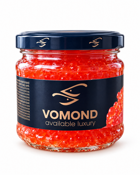 Ікра рибна Vomond Лосось червона у склянці, 200 г 614003 фото