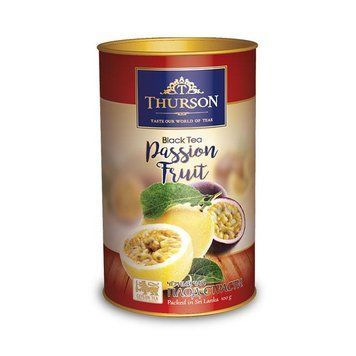 Чай чорний Thurson Passion Fruit листовий зі шматочками маракуї 100 грамів у подарунковому пакованні 108033 фото