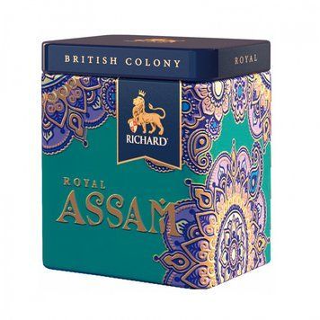 Преміальний індійський чай Richard Royal Assam 50 грамів у бляшанці 109114 фото