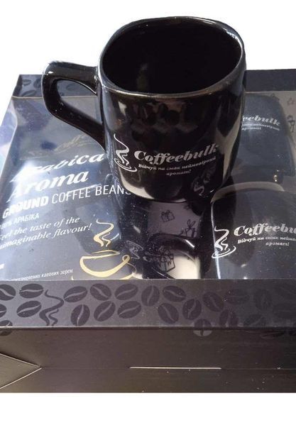 Набор молотого кофе 100% арабика Coffeebulk Arabica Aroma 225 грамм с чашками в подарок 299001 фото
