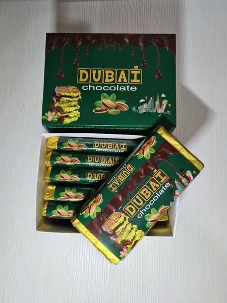 Дубайский шоколад Dubai Elite молочный с фисташкой и тестом катаифи 90 грамм 300516 фото