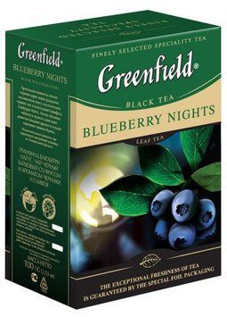 Чай черный с черникой Greenfield Blueberry Nights 100 гр. 103015 фото
