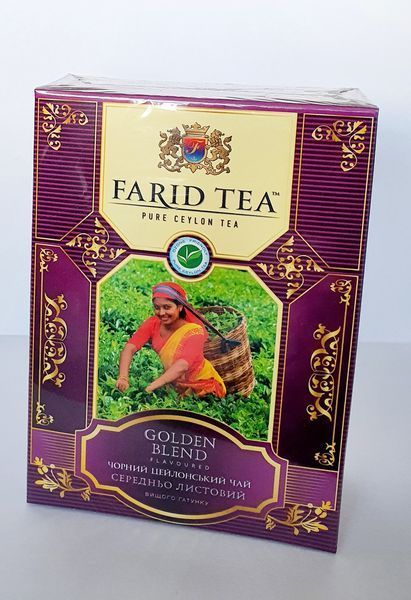 Цейлонский черный среднелистовой чай Farid Tea FBOP 100 грамм 300519 фото