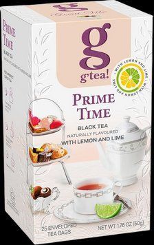 Чорний чай з ароматом лимона та лайма g'tea! Prime Time 25 пакетиків в індивідуальних конвертах 133030 фото