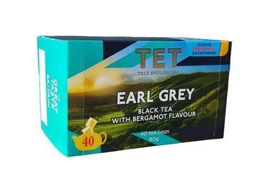 Чорний чай з бергамотом TET Earl Grey 40 пакетиків без ярличка 101622 фото