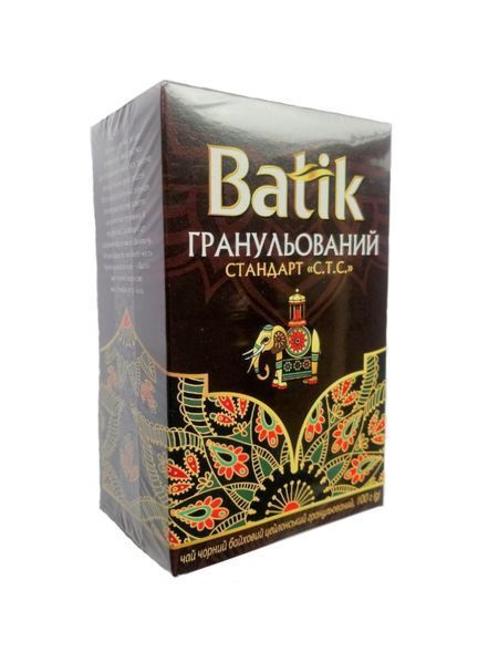 Batik СТС чай чорний гранульований 100 грамів 116001 фото