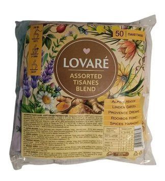 Набор чая без кофеина Lovare Tisanes Blend Assorted Трав'яне Асорті в пакетиках 50 шт*1,5 г 122099 фото