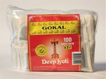 Індійський чорний чай у пакетиках Gokal Deep Jyoti 100 шт. 132009 фото