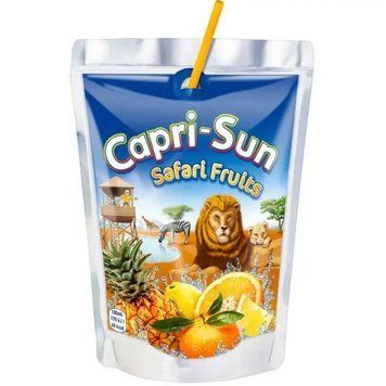Сік Capri-Sun Safari Fruits з мандарином, лимоном, апельсином, ананасом 200 мл 401009 фото