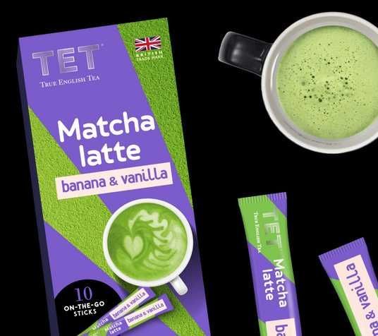 Зелений чай матча з ваніллю та бананом ТЕТ Matcha Latte Banana and