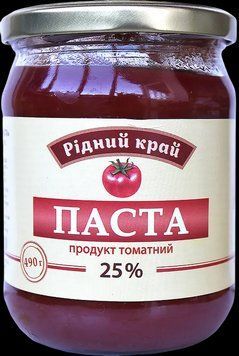 Томатный продукт Паста 25% Родной край 490 грамм стеклянная банка 602057 фото