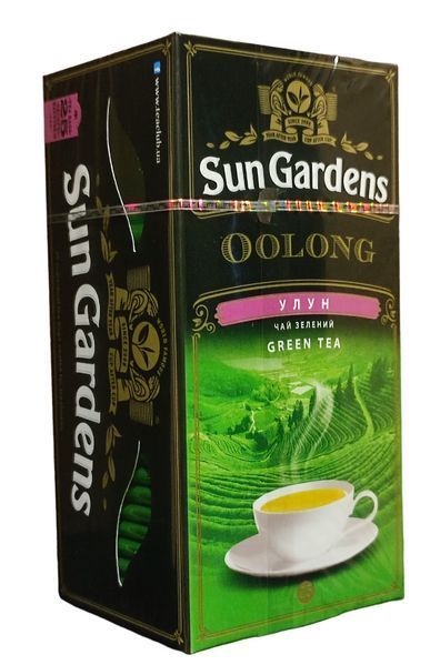 Чай зеленый улун Sun Gardens Oolong 25 пакетиков в конвертиках 106067 фото