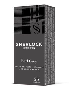 Чорний чай з бергамотом і лимоном Sherlock Secrets Earl Grey 25 пакетиків  Richard чай у новому дизайні 109007 фото