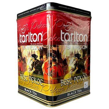 Чорний цейлонський чай Tarlton Pekoe 250 грамів у бляшанці 104198 фото