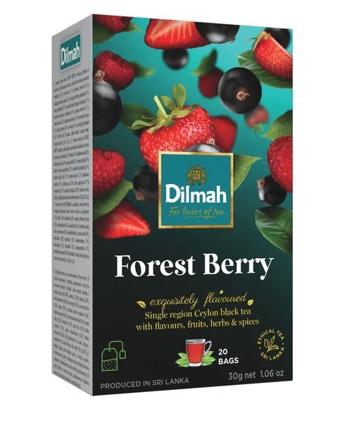 Чай черный Dilmah Лісові ягоди 20х1.5г*12 156012 фото