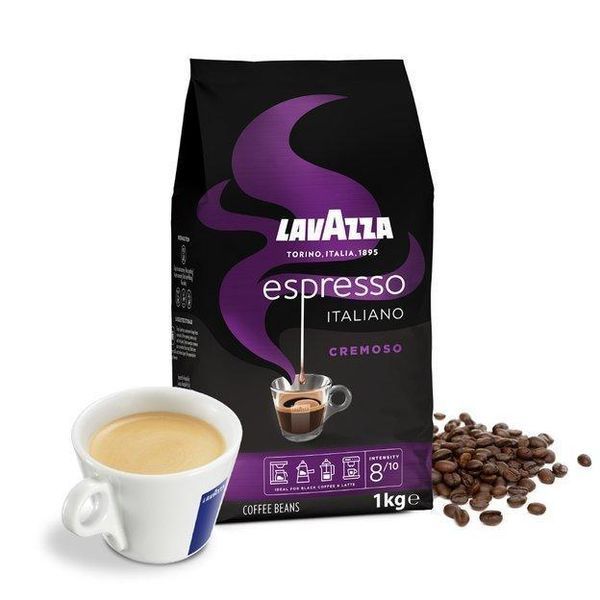 Зерновой кофе Lavazza Espresso Cremoso 100% арабика 1000 грамм 202436 фото