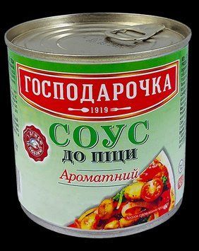 Соус к пицце Ароматный Господарочка 410 г в жестяной банке 604707 фото