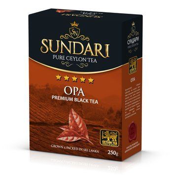 Чорний цейлонський чай Sundari OPA великолистовий 250 грамів 140004 фото