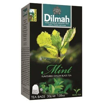 Чай чорний Dilmah М'ята 20х1.5г*12 156013 фото