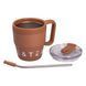 Термочашка Coffee & Tea з трубочкою коричнева HP-14-23BR HP-14-23BR фото 4
