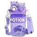 Пляшка для води з трубочкою 550 мл спортивна пластикова пляшка для тренувань Фіолетова HP-14-49V HP-14-49V фото 1