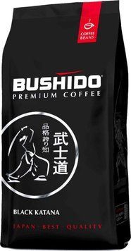 Зернова кава Bushido Black Katana 100% арабіка 1 кілограм 212114 фото
