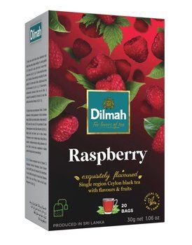 Чай чорний Dilmah Малина 20х1.5г*12 156014 фото