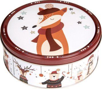 Різдвяне печиво Winter Woodland Jacobsens Bakery Данія 150 г в жерстяній банці 308001 фото