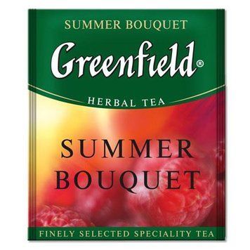 Чай фруктовый с малиной и шиповником Greenfield Summer Bouquet 100 пакетиков 103102 фото