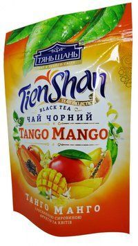 Чай Тянь Шань Танго-Манго чорний зі смаком манго та цедрою цитрусових 80 грамів 123026 фото