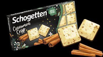 Білий шоколад Schogetten Cinnamon Crisp з корицею на основі молочного шоколаду 100 грамів 301028 фото