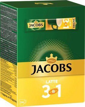 Кофейный напиток Jacobs 3 in 1 Latte 24 x 12 г 219007 фото