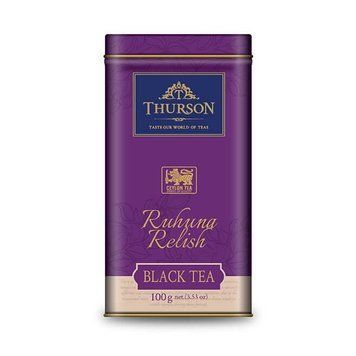 Чай Thurson Ruhunu Relish чорний розсипний цейлонський 100 грамів у жерстяній банці 108035 фото