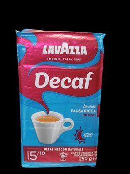Мелена кава без кофеїну Lavazza Dek Intenso 250 грам у вакуумній упаковці 202443 фото