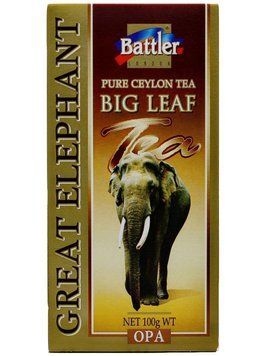 Цейлонський великолистовий чорний чай без добавок і ароматизаторів Батлер Великий Слон 100 грамів 102038 фото