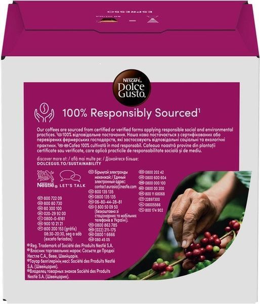 Кофе в капсулах Nescafe Dolce Gusto Espresso 100% арабика 16 шт. 285048 фото