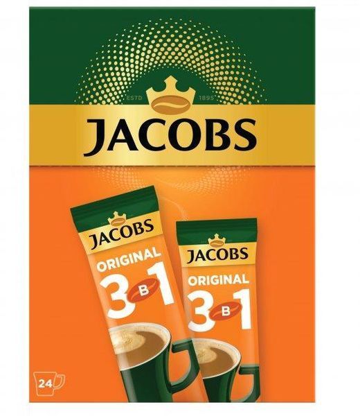 Кавовий напій Jacobs 3 in 1 Original 24 х 12 г 219008 фото