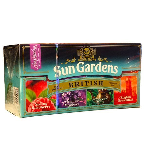 Набір чаю Sun Gardens Британське Асорті 24 пакетика 106039 фото