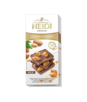 Молочный шоколад Heidi с цельным карамелизированным миндалем 100 грамм 304015 фото