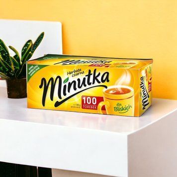 Черный чай в пакетиках без добавок Minutka 100 шт. 132101 фото
