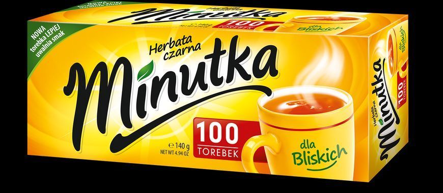 Черный чай в пакетиках без добавок Minutka 100 шт. 132101 фото